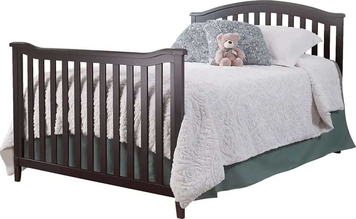 Ronja Brown Crib with Changer