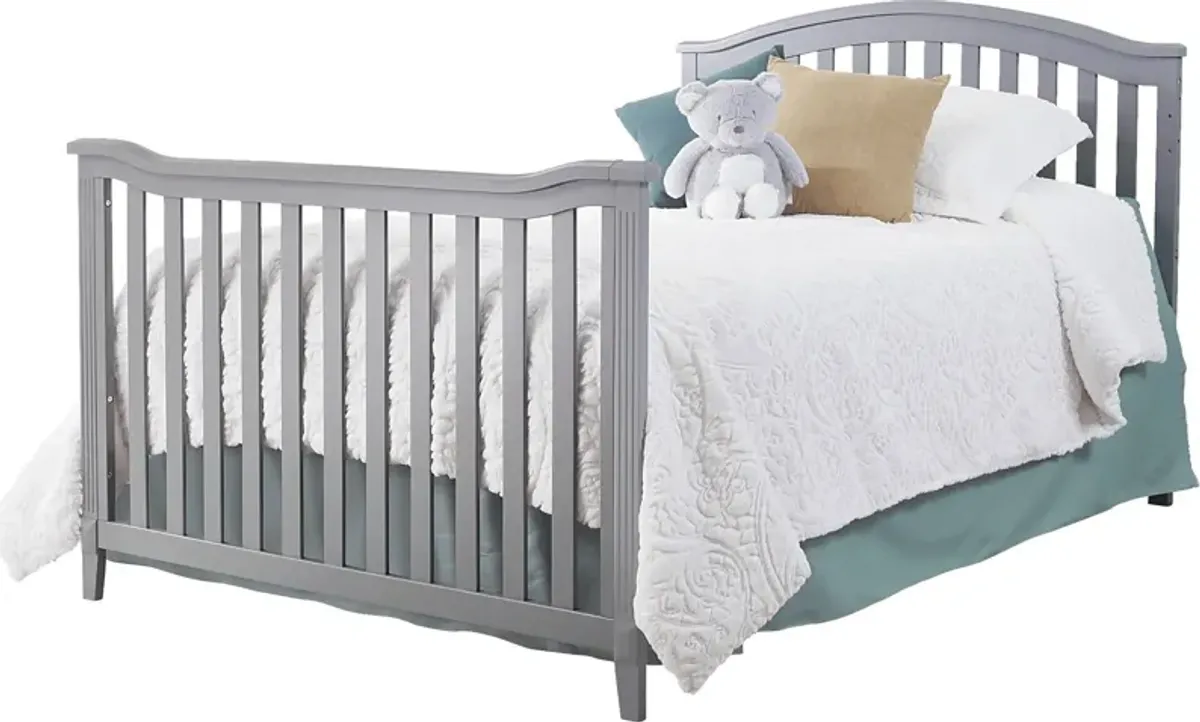 Ronja Gray Crib with Changer