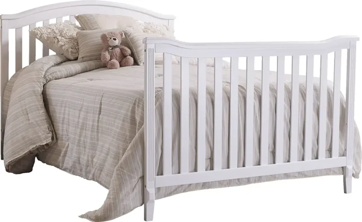 Ronja White Crib with Changer