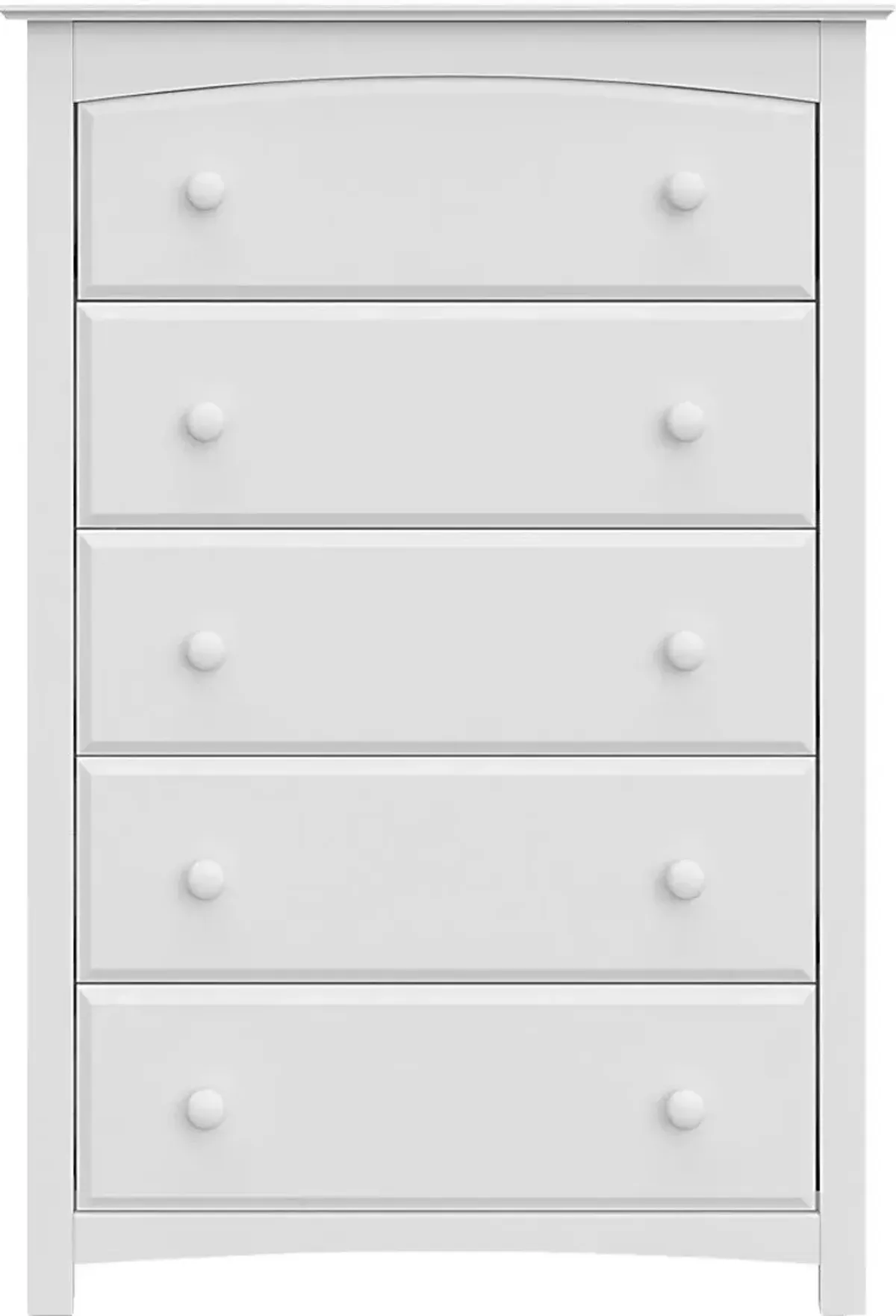 Kids Theophilus White 5 Drawer Chest