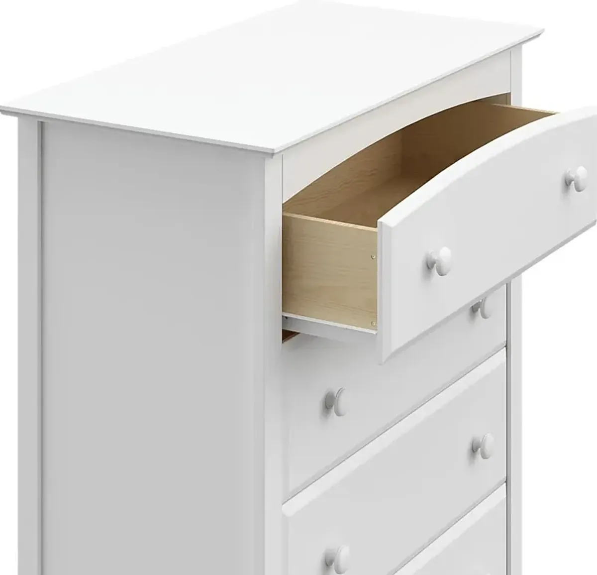 Kids Theophilus White 5 Drawer Chest