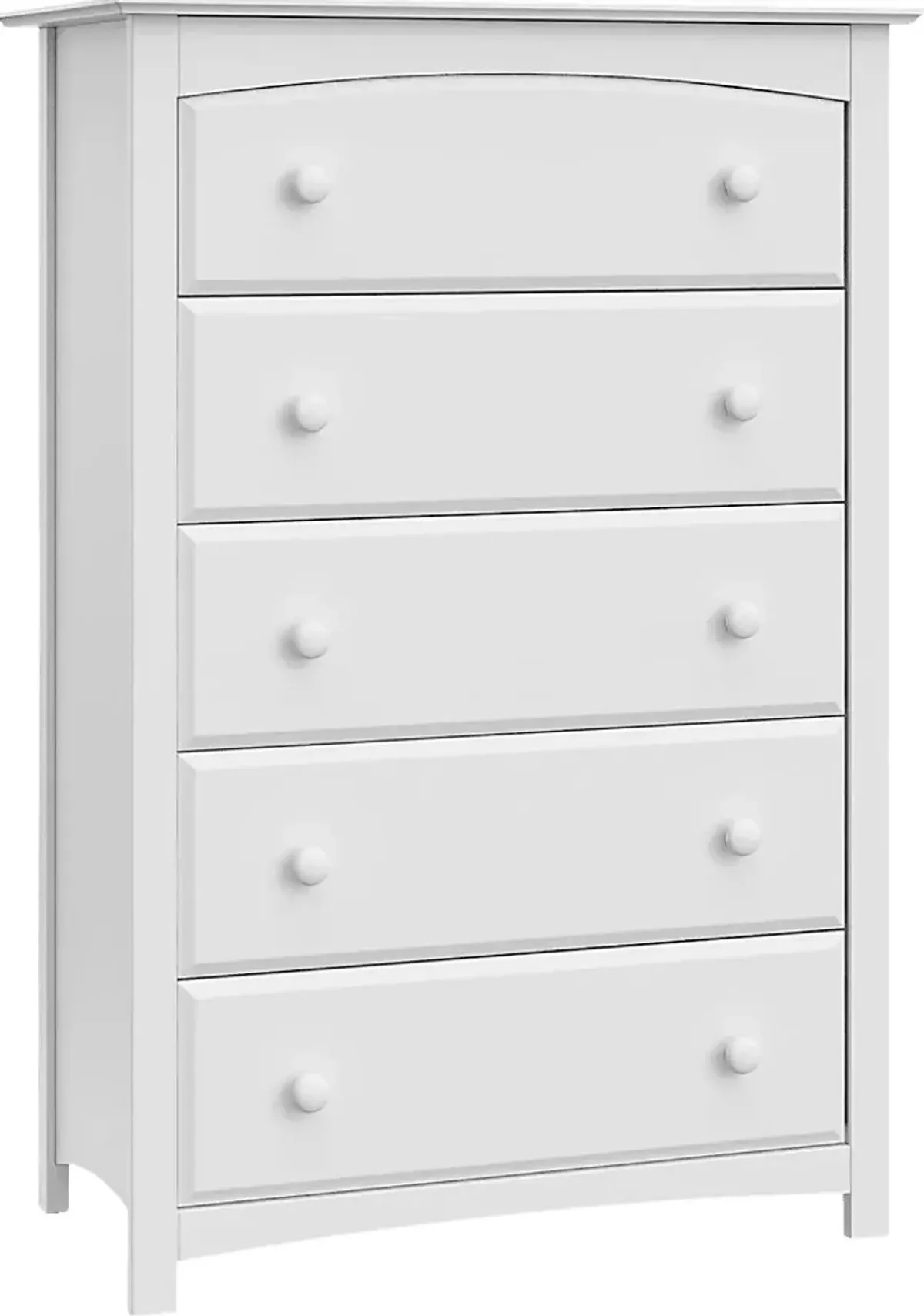 Kids Theophilus White 5 Drawer Chest