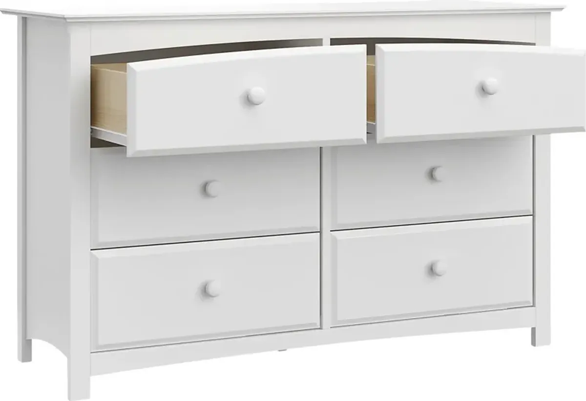 Kids Theophilus White 6 Drawer Dresser