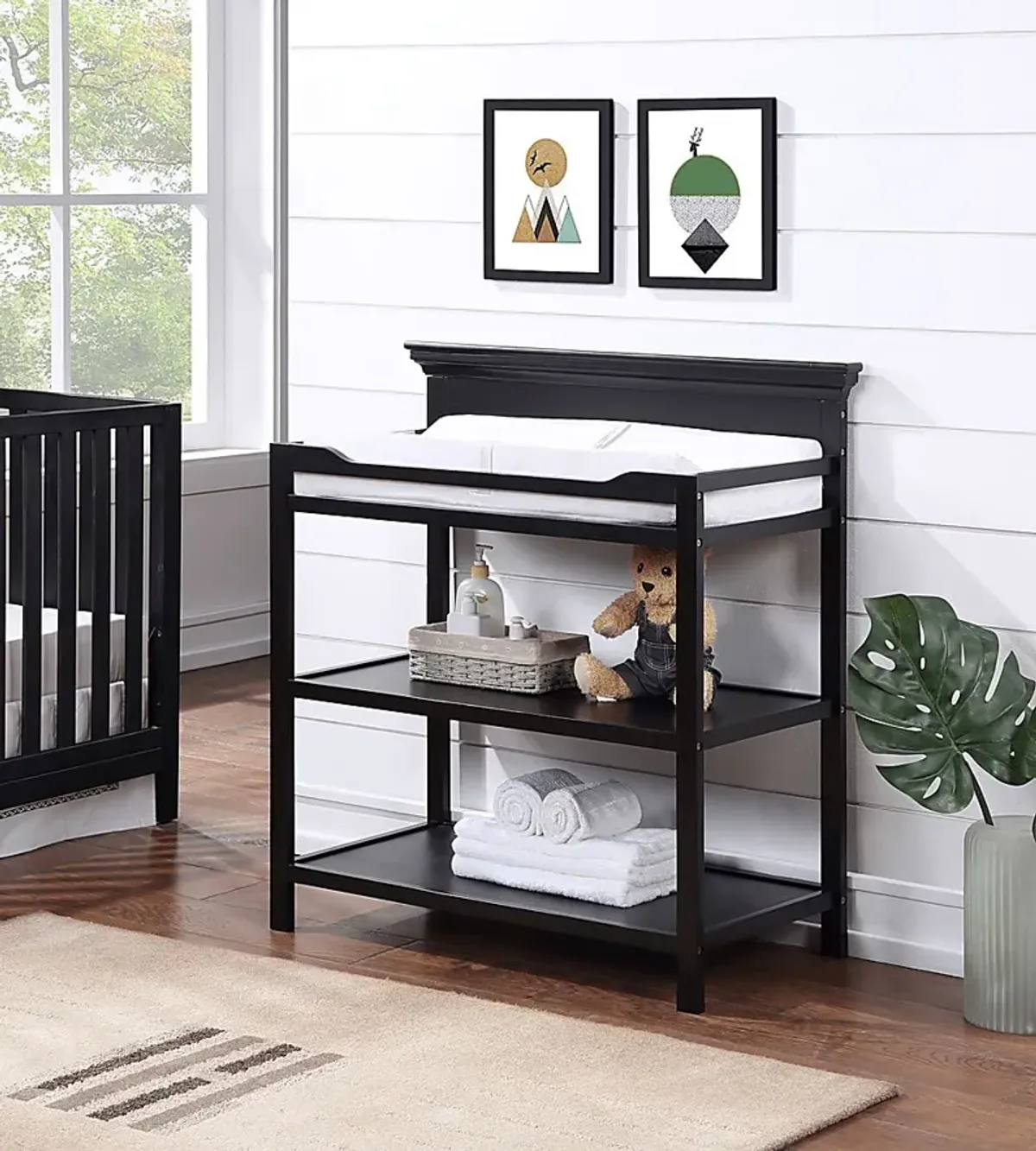 Kids Praxo Black Changing Table