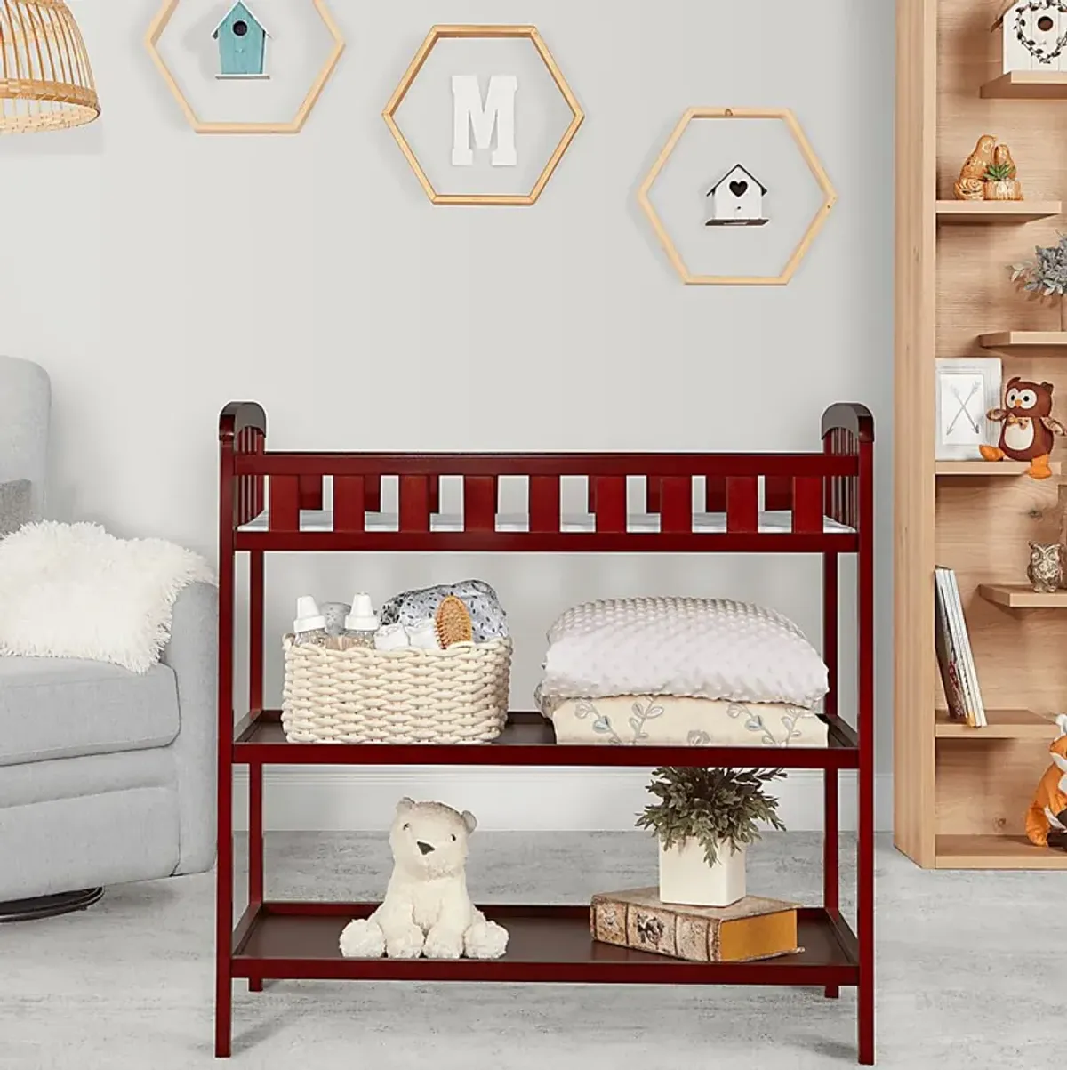 Kids Ridu Red Changing Table