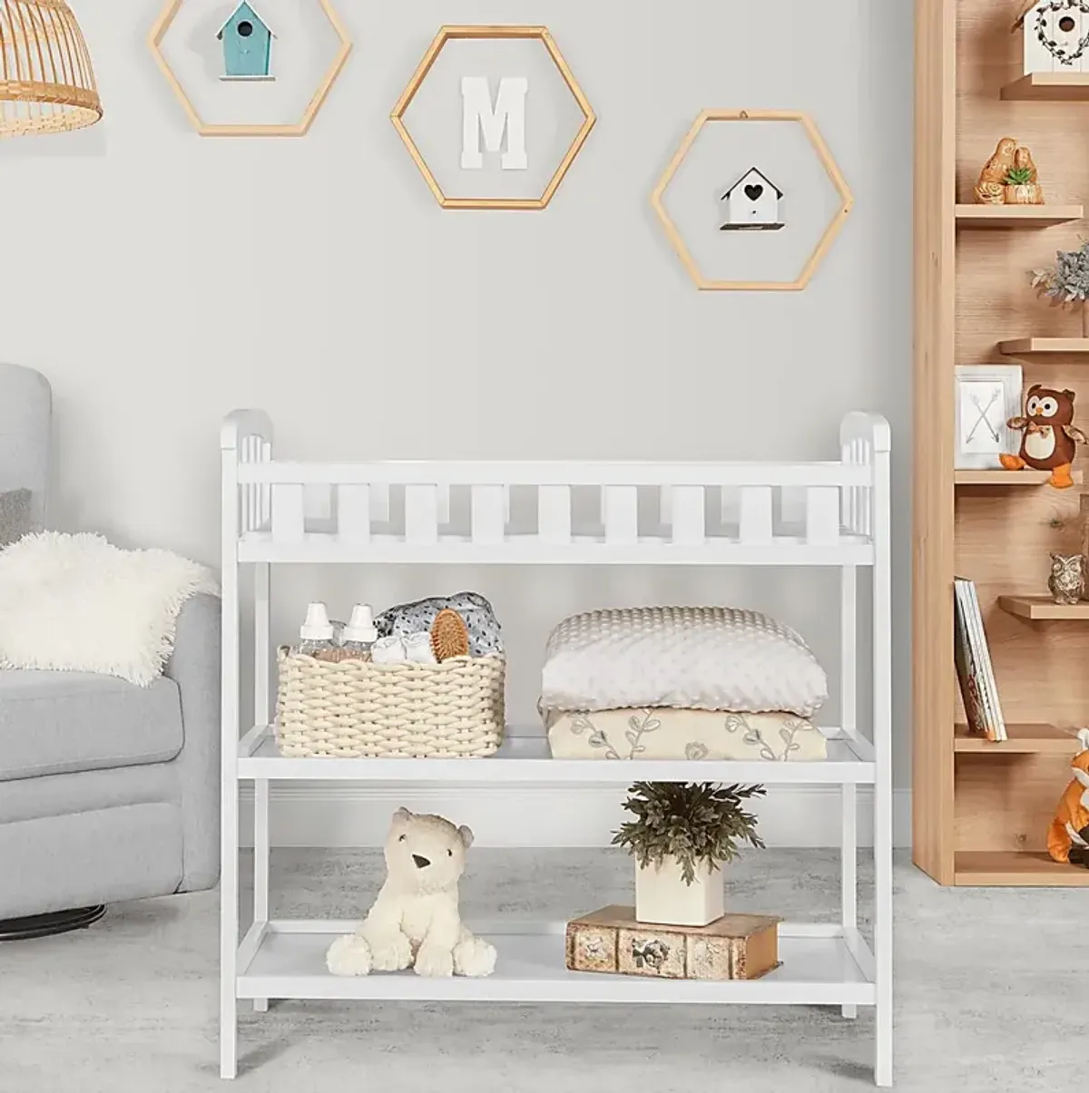 Kids Ridu White Changing Table