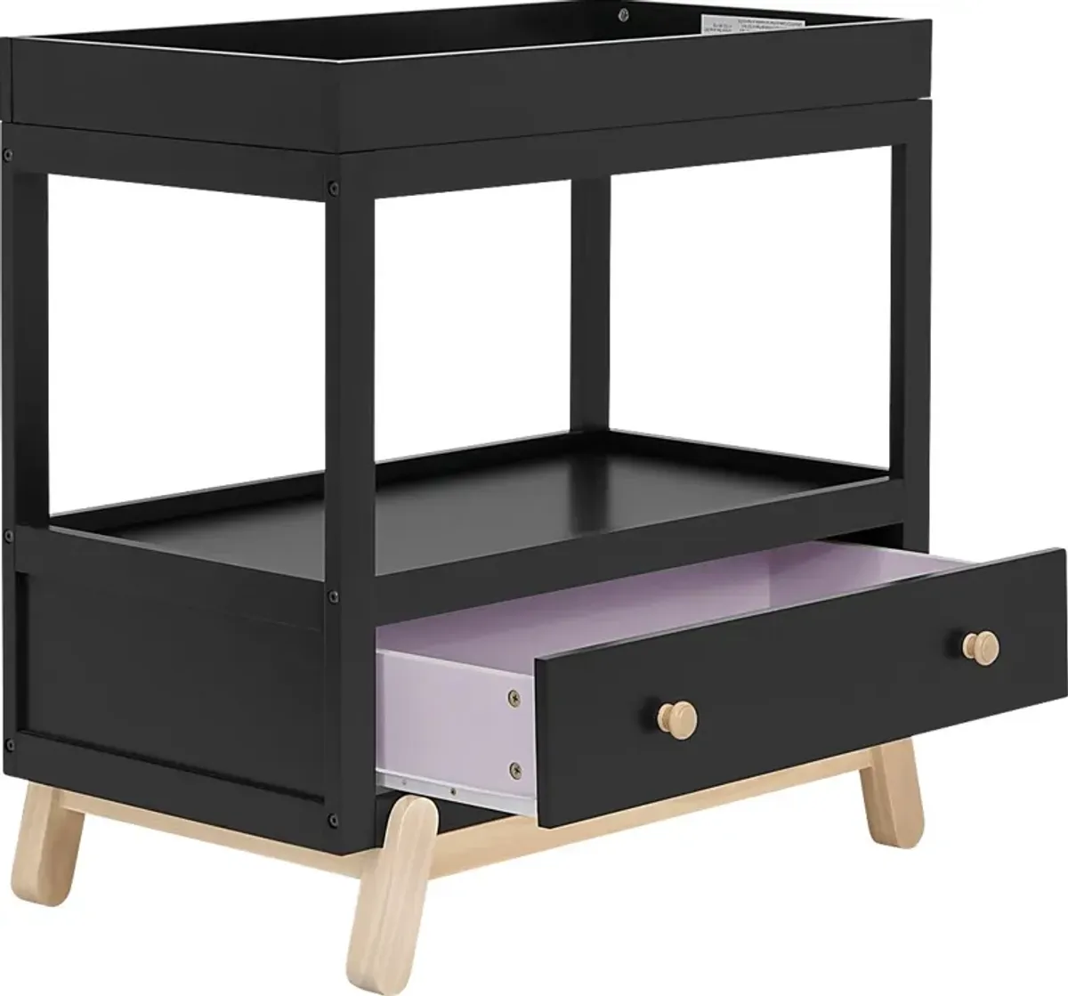 Kids Salvra Black Changing Table