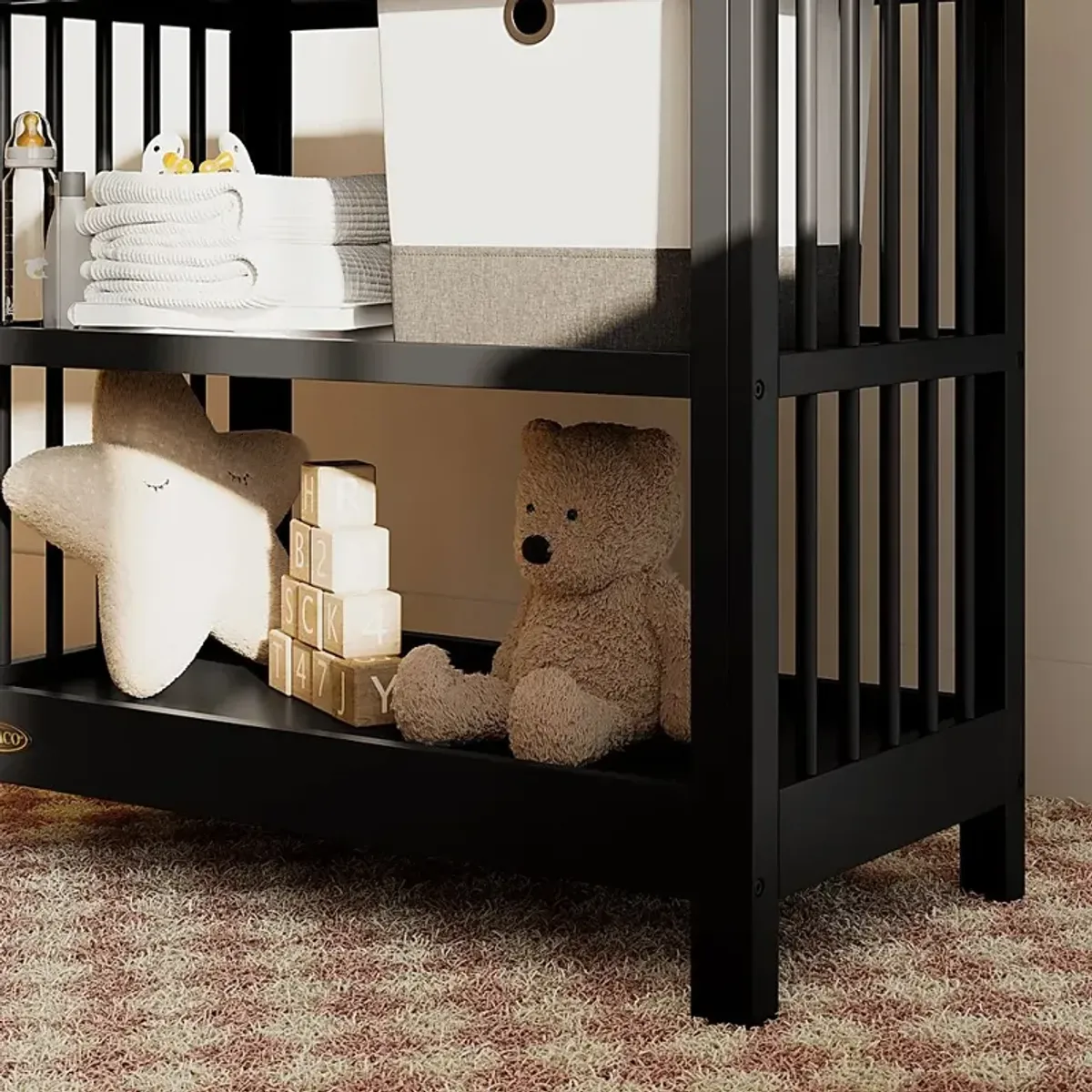 Alexei Black Changing Table