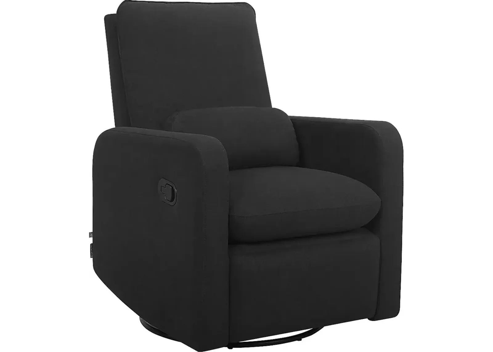 Nursery Cloud Black Swivel Recliner