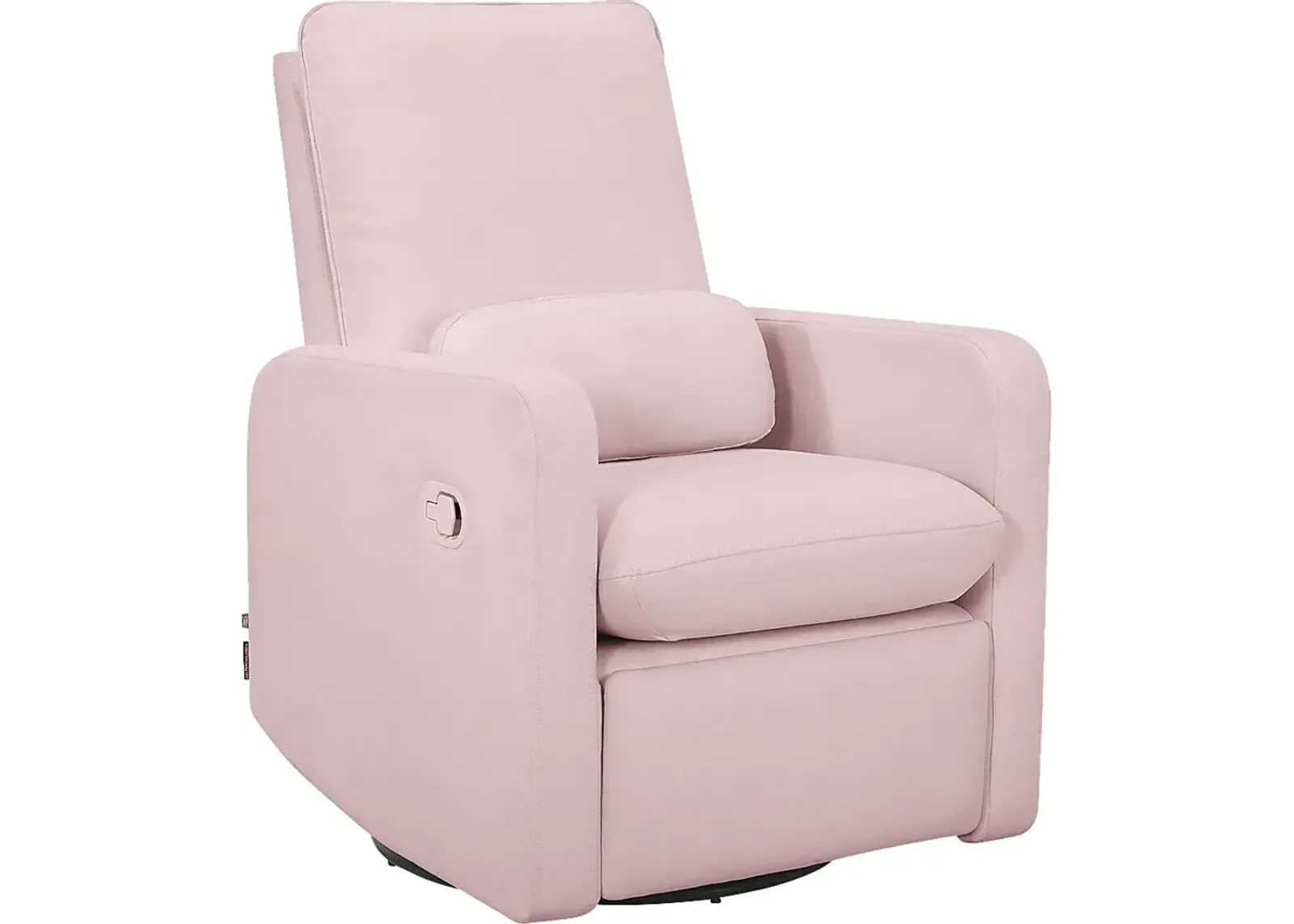 Nursery Cloud Pink Swivel Recliner