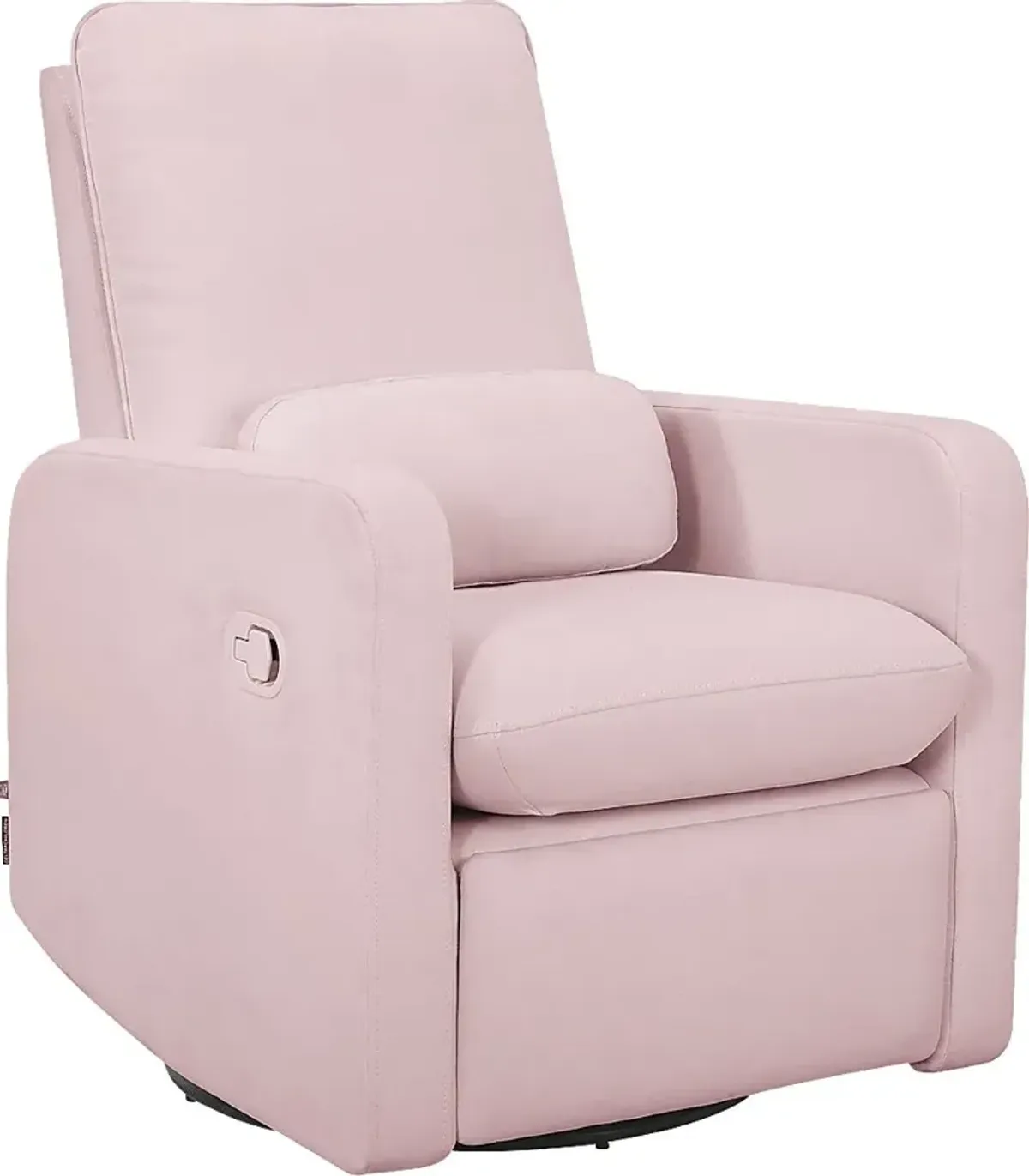 Nursery Cloud Pink Swivel Recliner