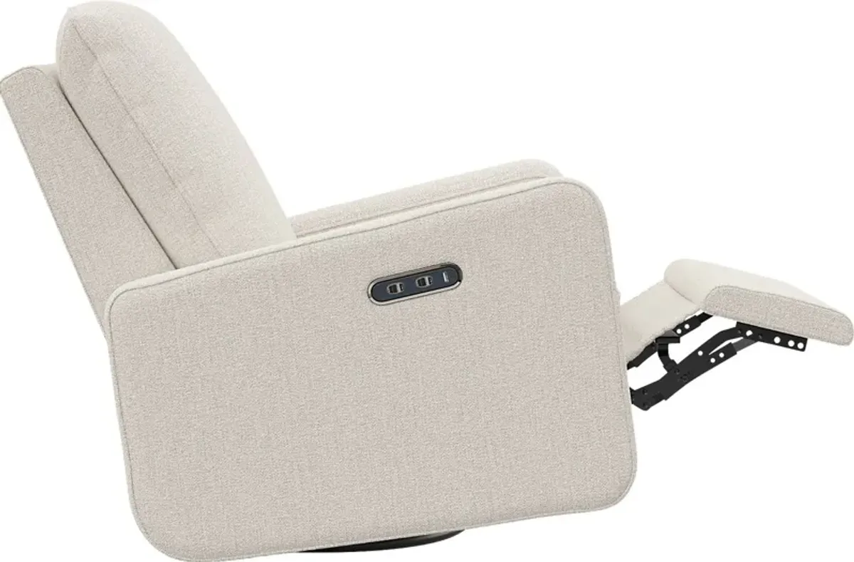 Nursery Elysiu Beige Swivel Glider