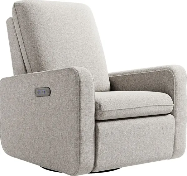 Nursery Elysiu Beige Swivel Glider