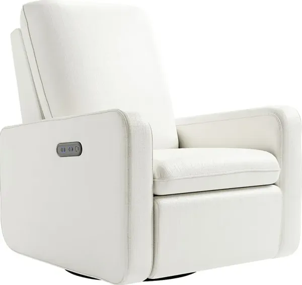 Nursery Elysiu Ivory Swivel Glider