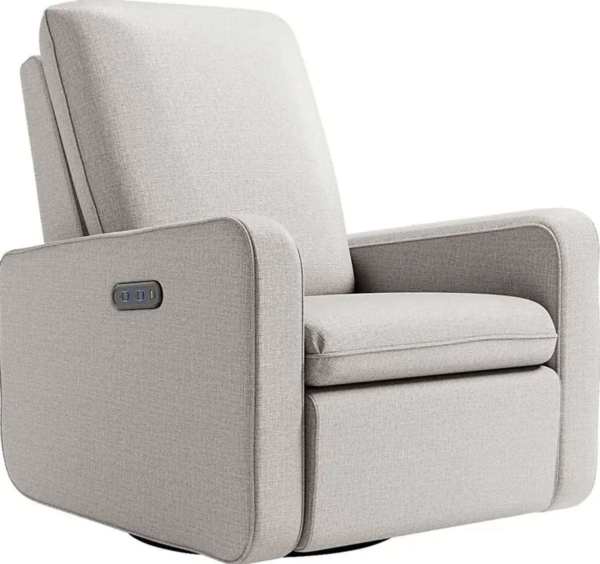 Nursery Elysiu Gray Swivel Glider