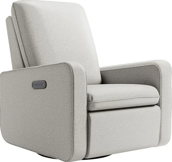 Nursery Elysiu Gray Swivel Glider