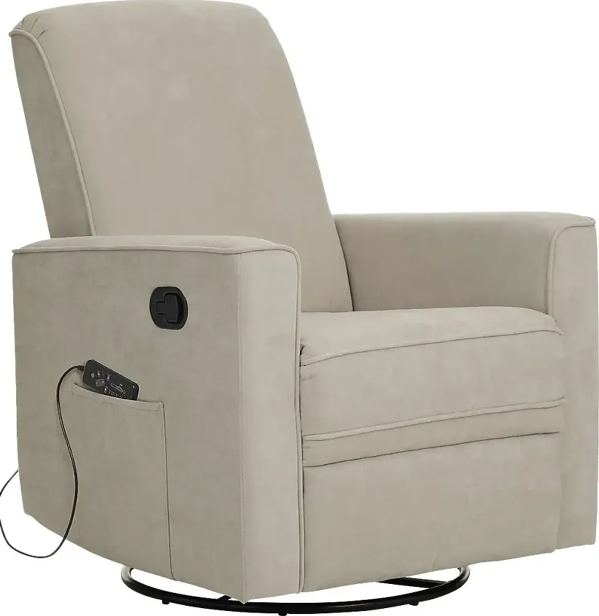 Nursery Daloair Light Gray Swivel Glider