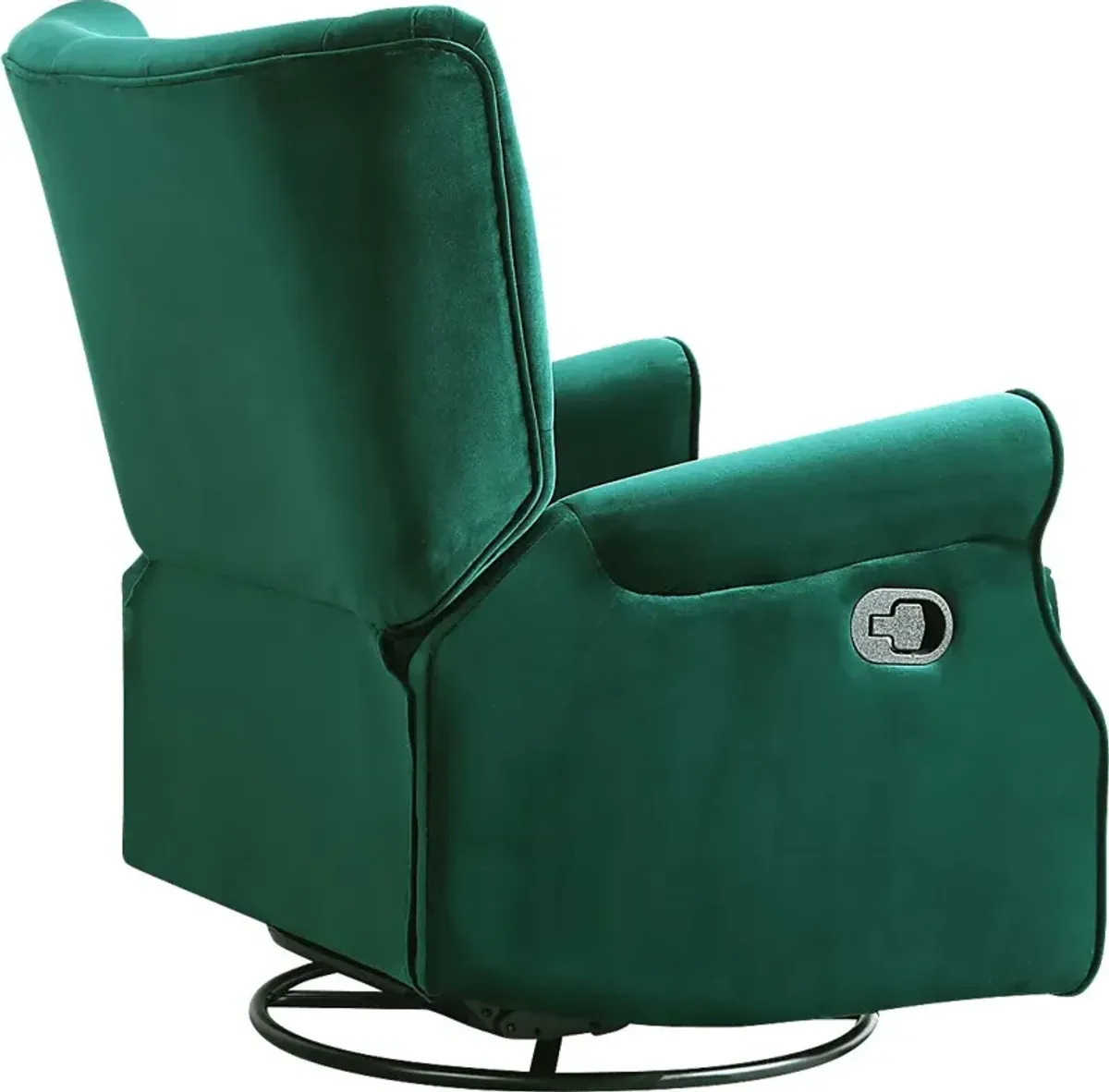 Nursery Apato I Green Swivel Recliner
