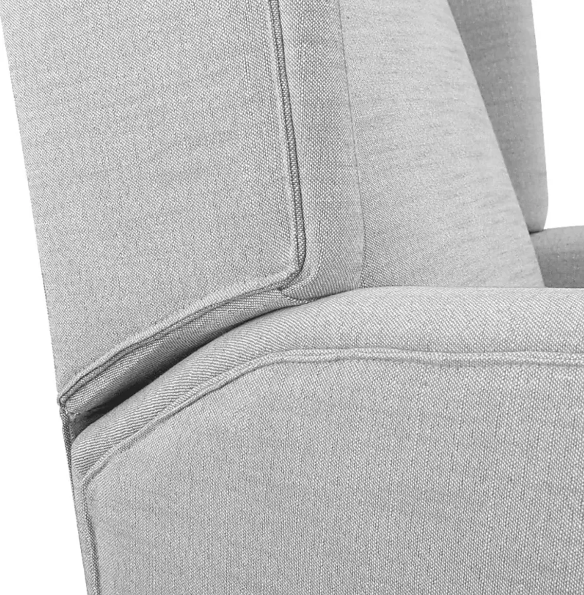 Nursery Alondria Light Gray Swivel Recliner