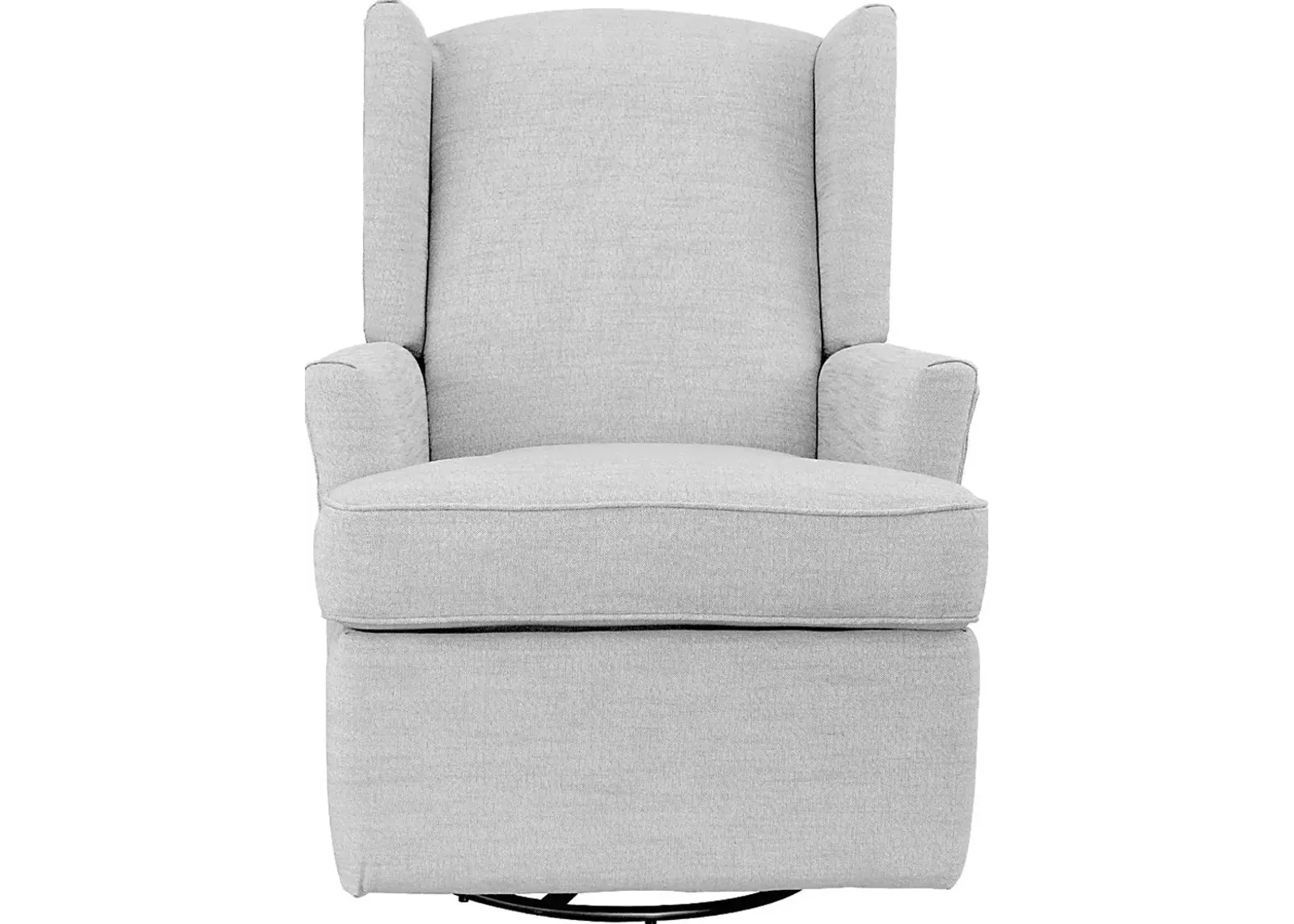 Nursery Alondria Light Gray Swivel Recliner