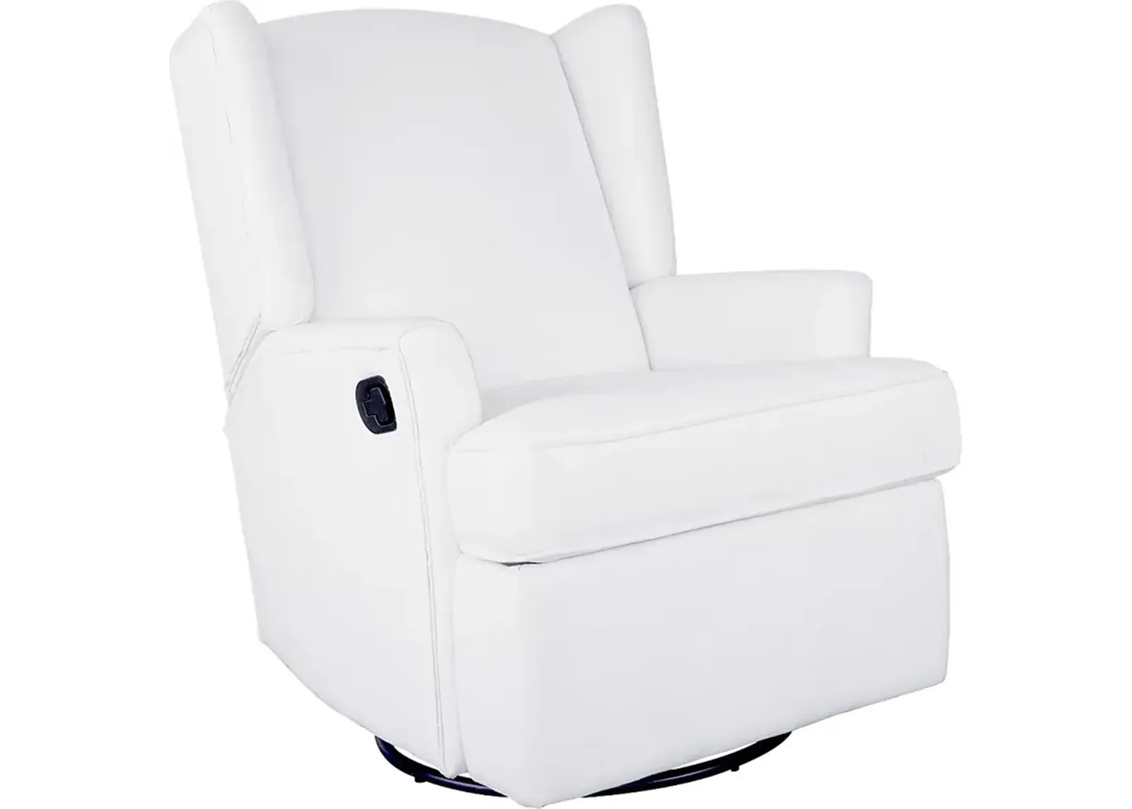 Nursery Alondria White Swivel Recliner