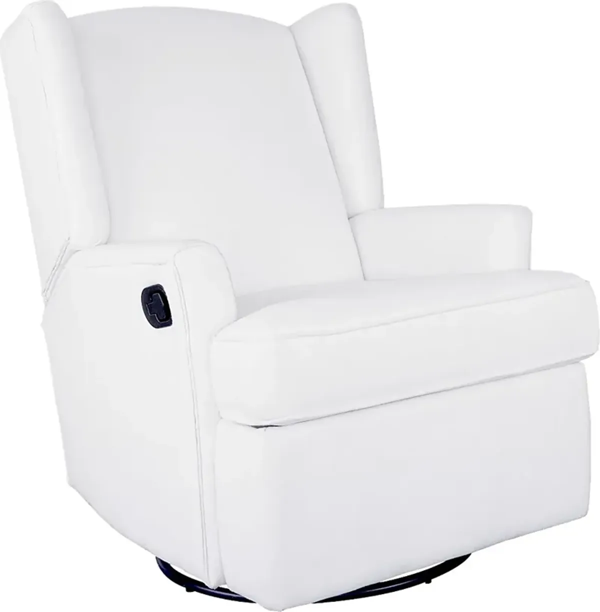 Nursery Alondria White Swivel Recliner