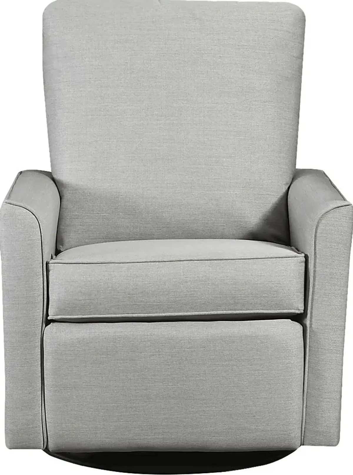 Nursery Cosonee Gray Swivel Recliner