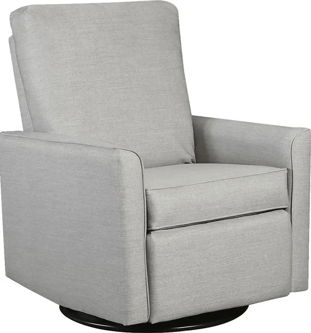 Nursery Cosonee Gray Swivel Recliner