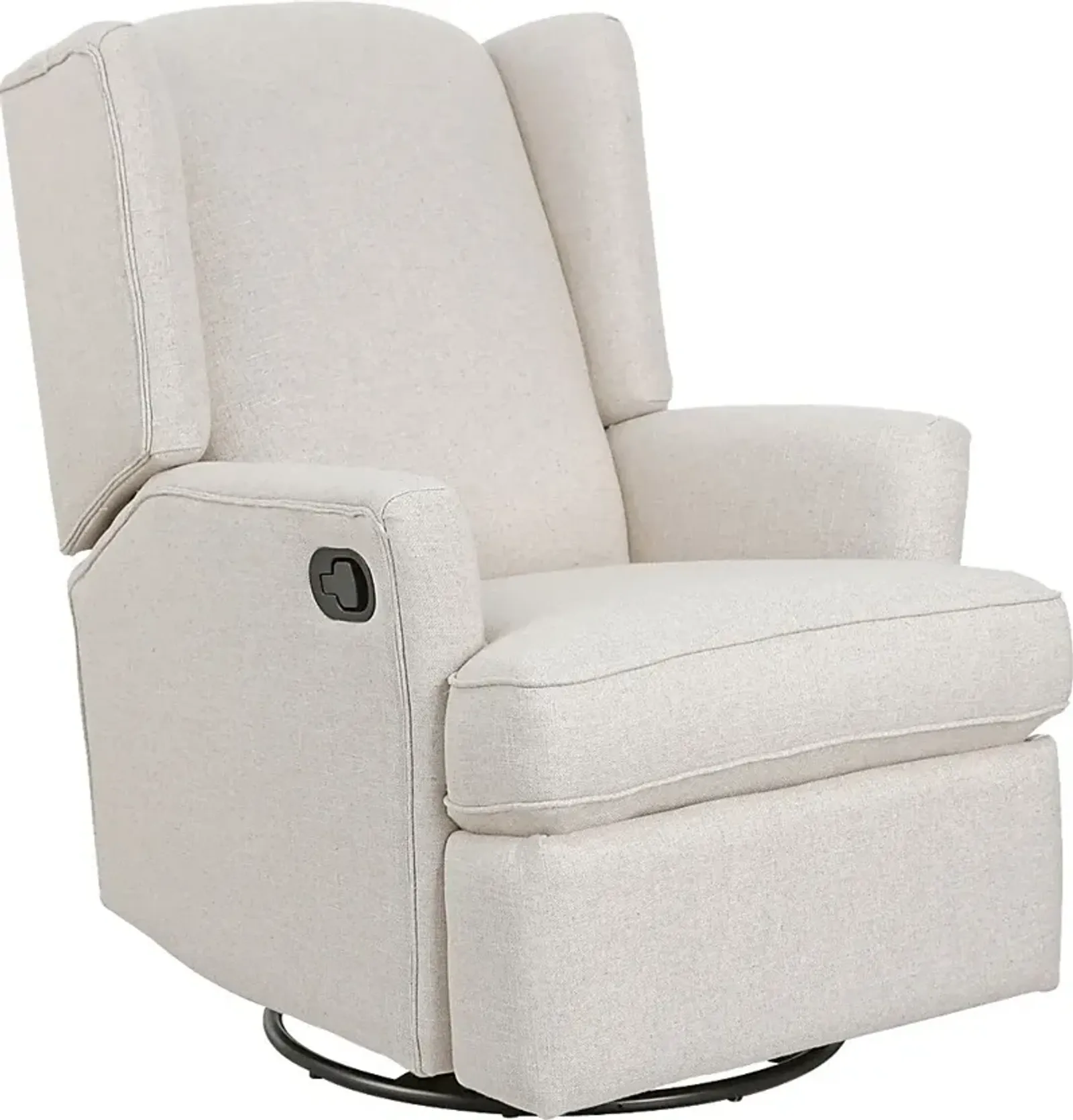 Nursery Alondria Beige Swivel Recliner