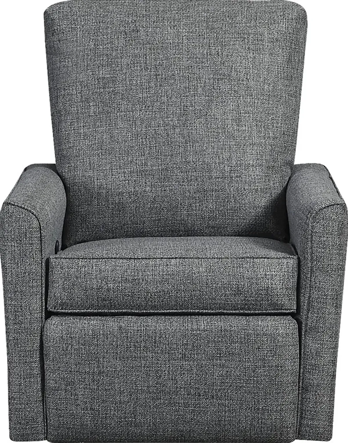 Nursery Cosonee Dark Gray Swivel Recliner