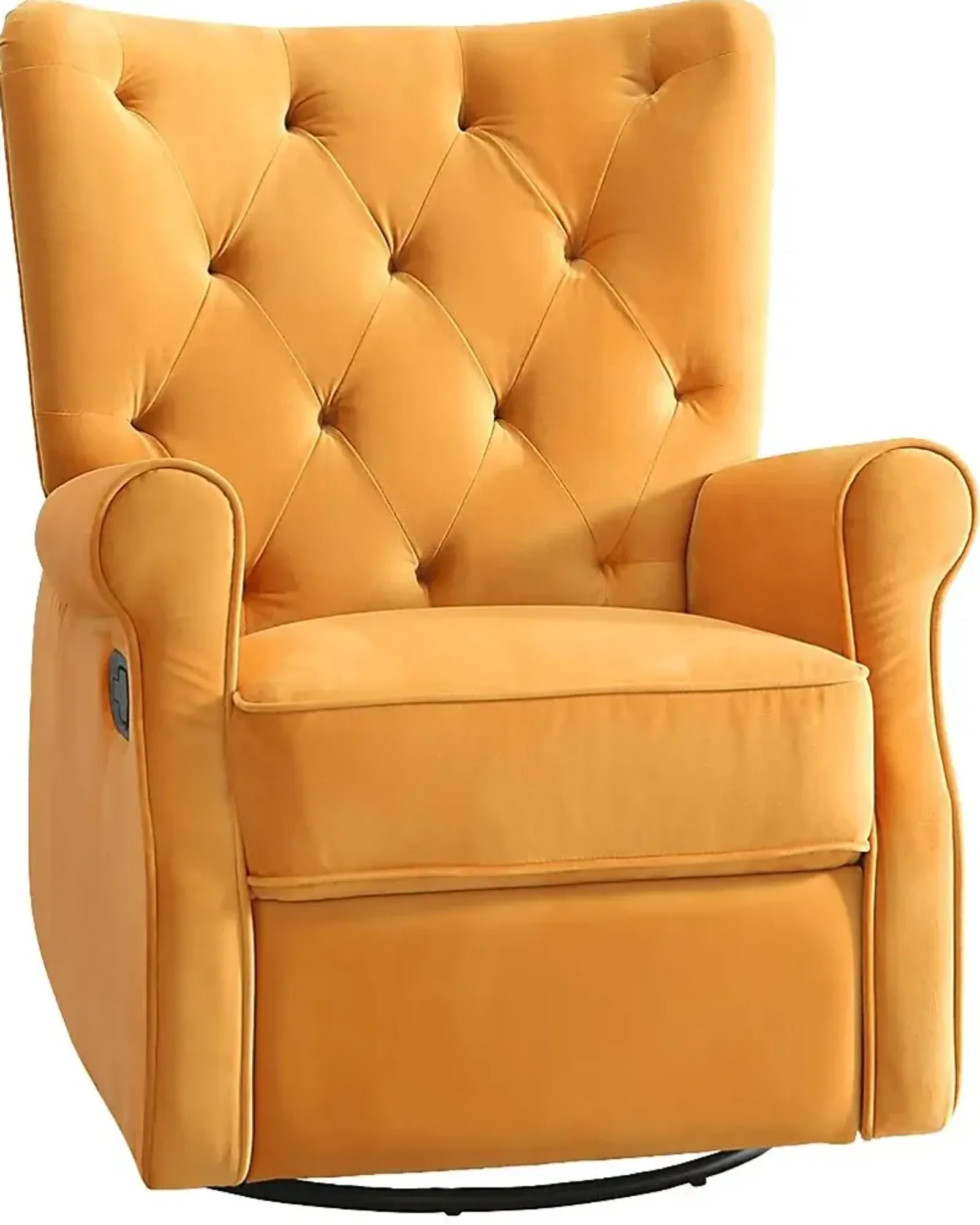 Nursery Alyna Orange Swivel Recliner