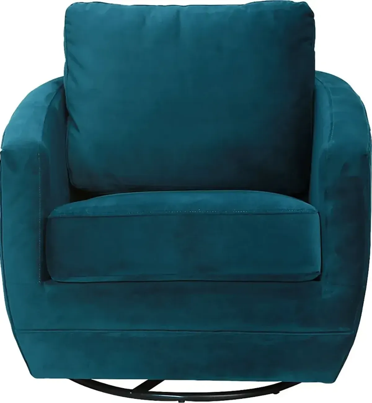 Nursery Eufemia Teal Swivel Glider