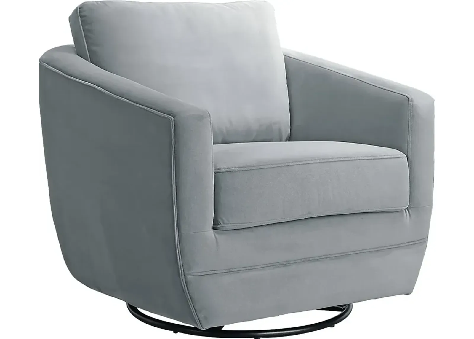 Nursery Eufemia Gray Swivel Glider