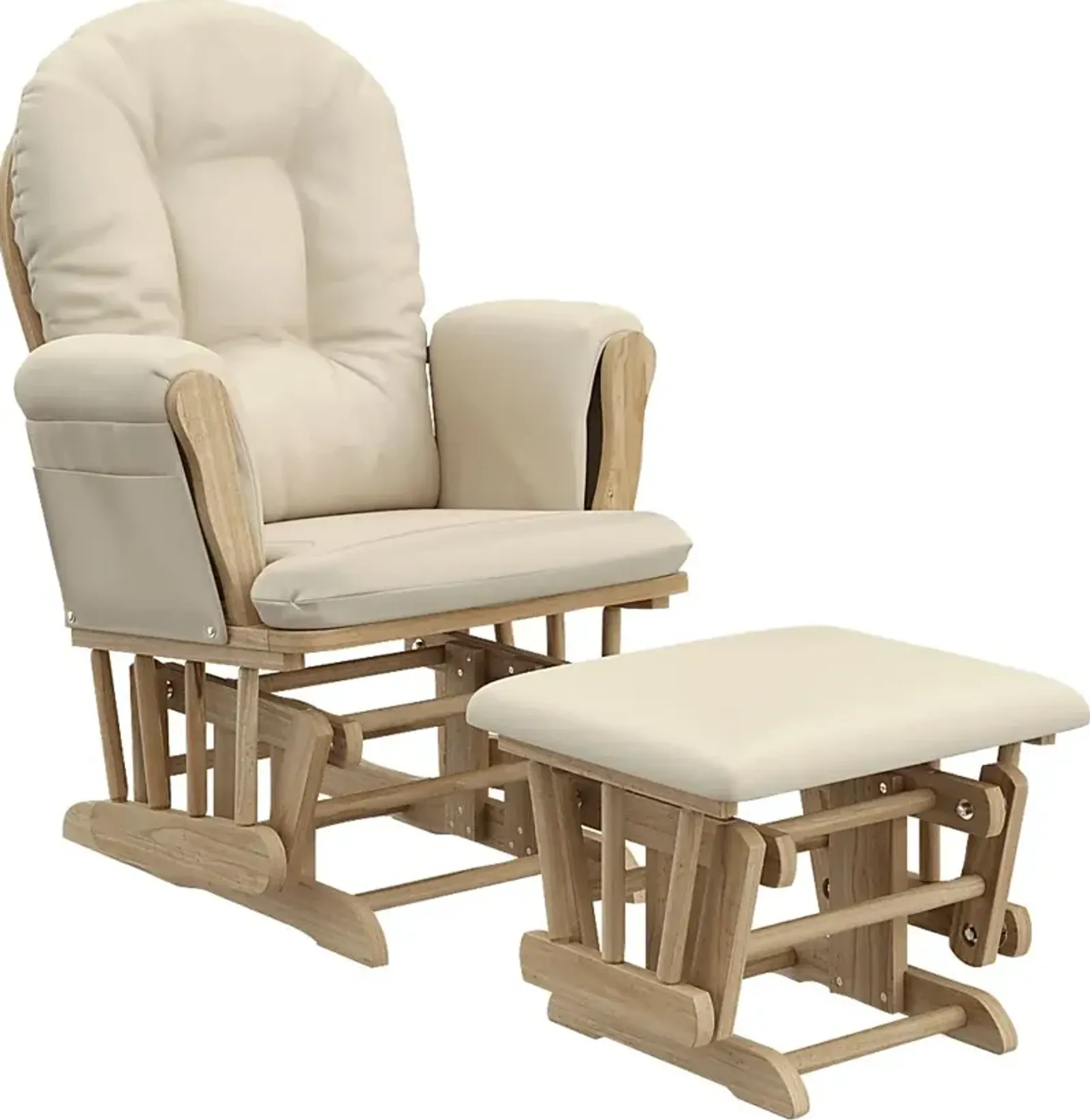 Nursery Vaibia Beige/Natural Glider & Ottoman