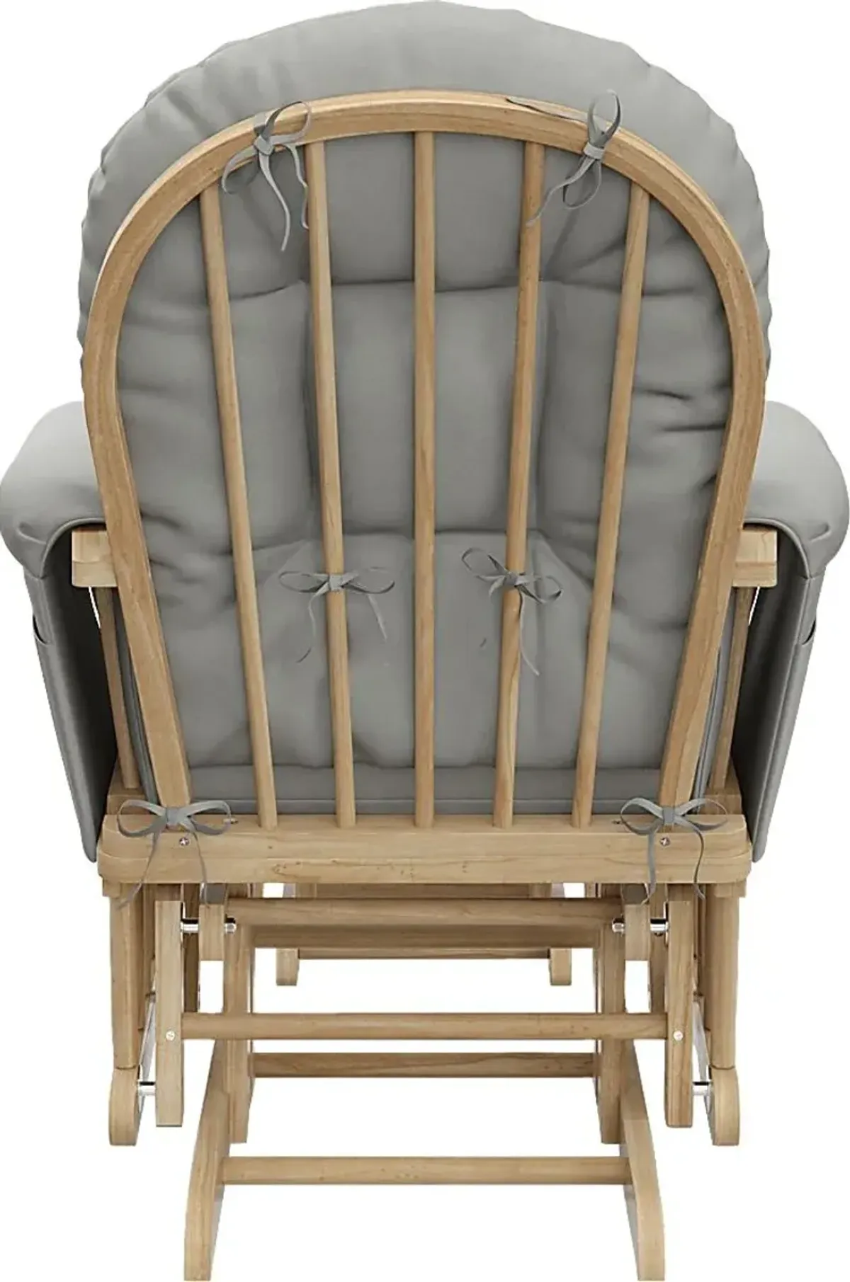 Nursery Vaibia Gray/Natural Glider & Ottoman