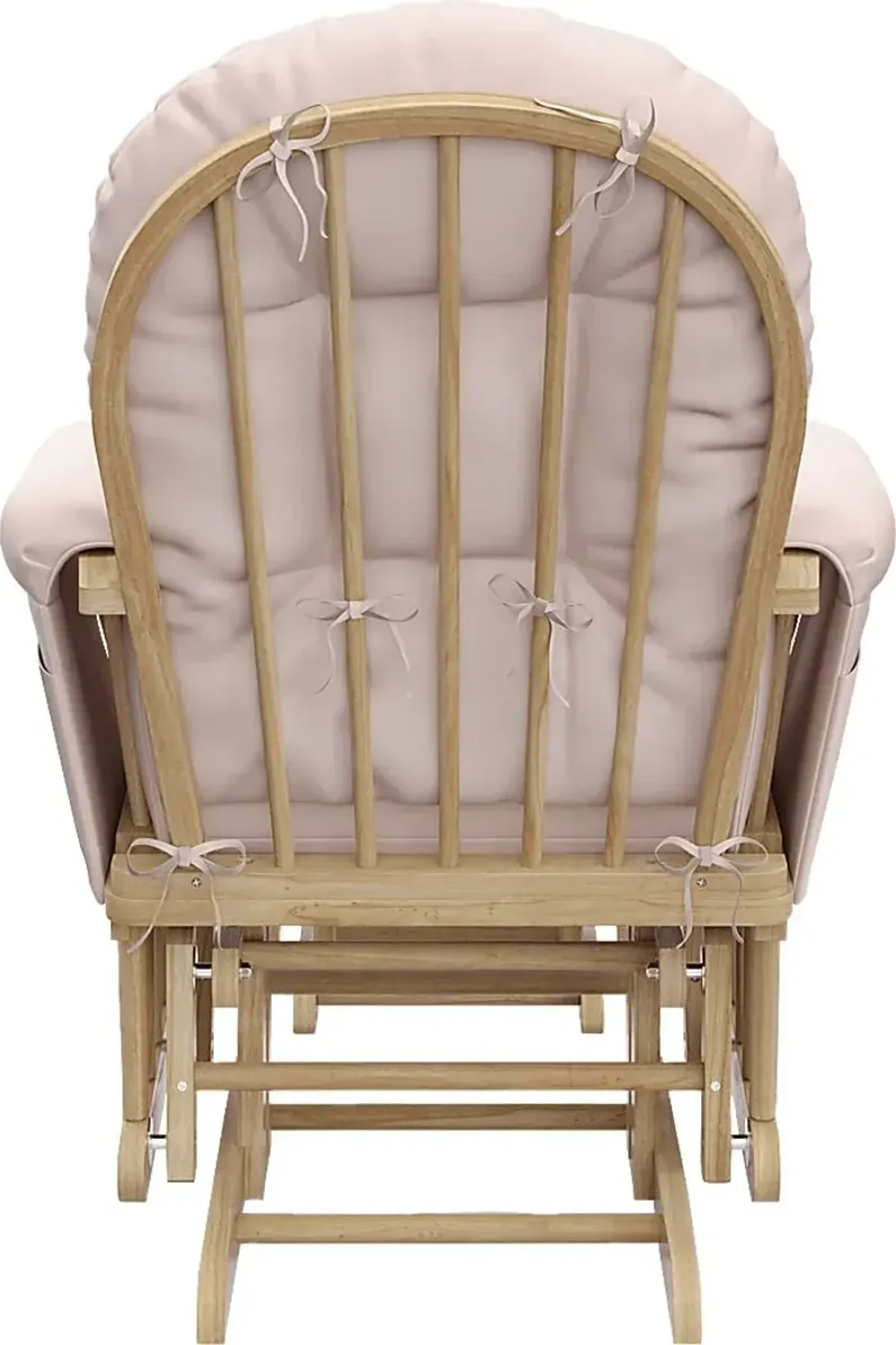 Nursery Vaibia Pink/Natural Glider & Ottoman