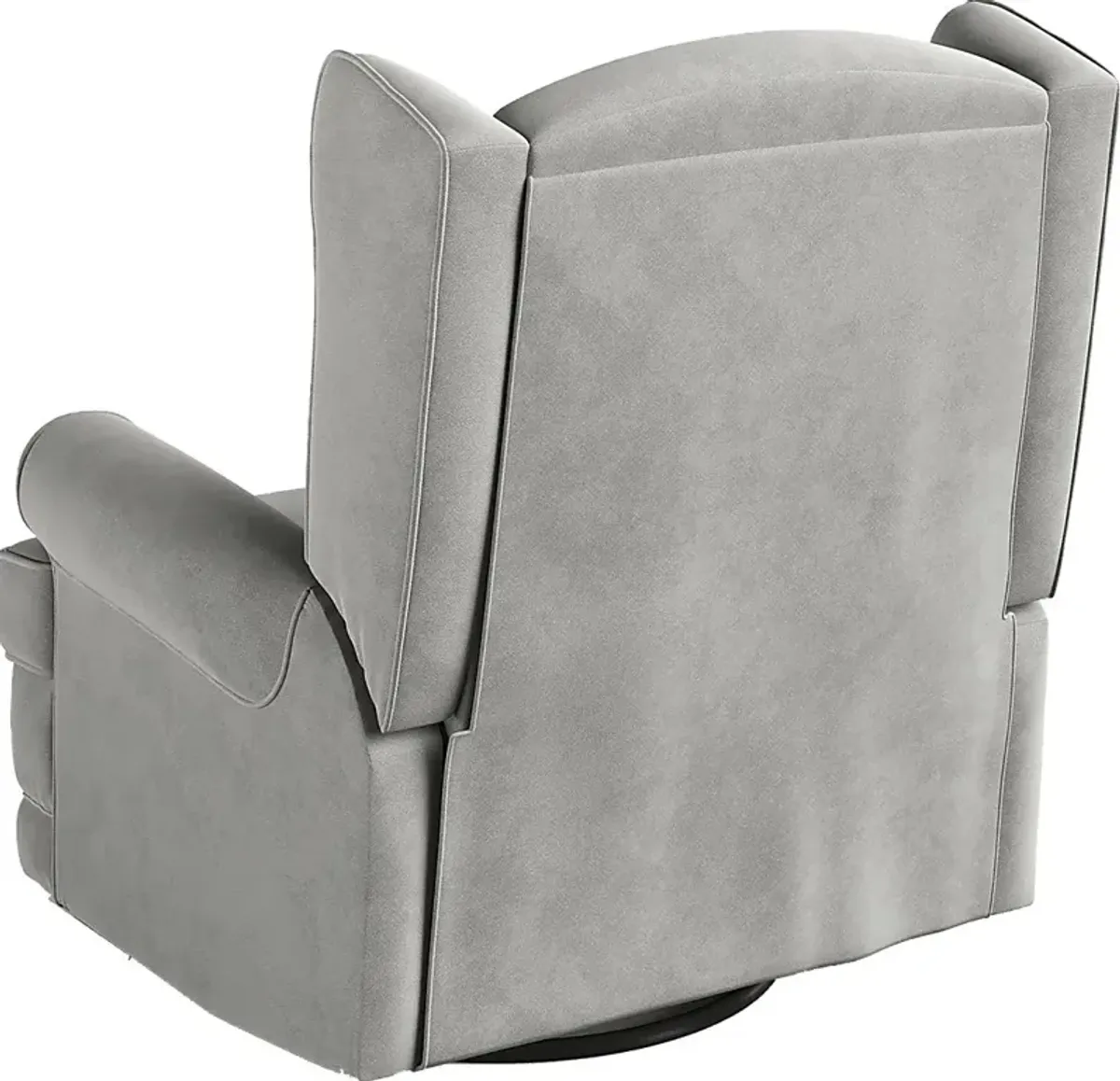 Nursery Taylan Gray Swivel Glider Recliner