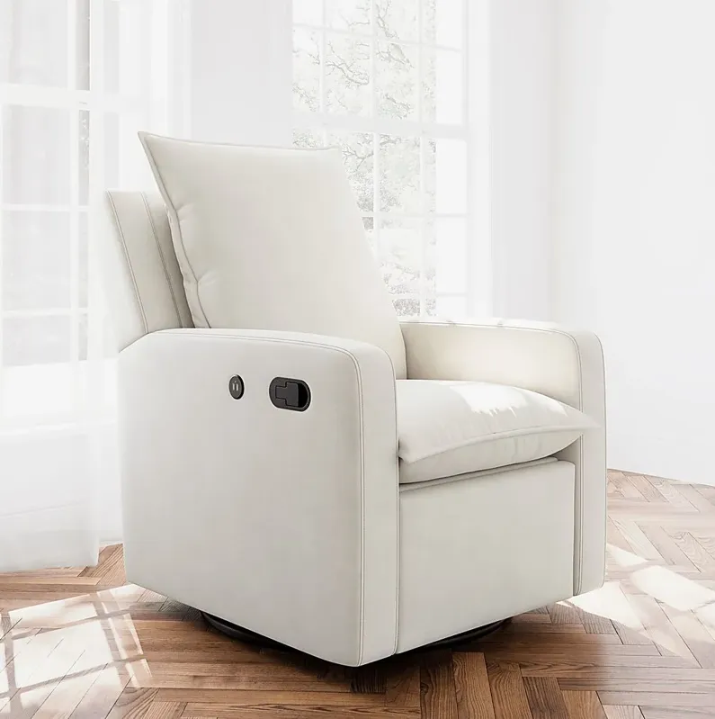 Nursery Kippar Ivory Swivel Glider Recliner