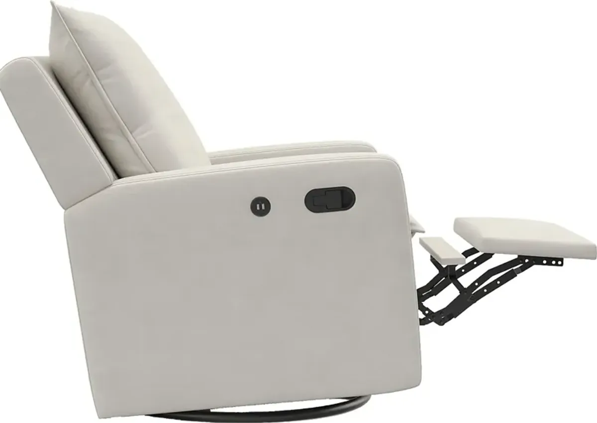 Nursery Kippar Ivory Swivel Glider Recliner