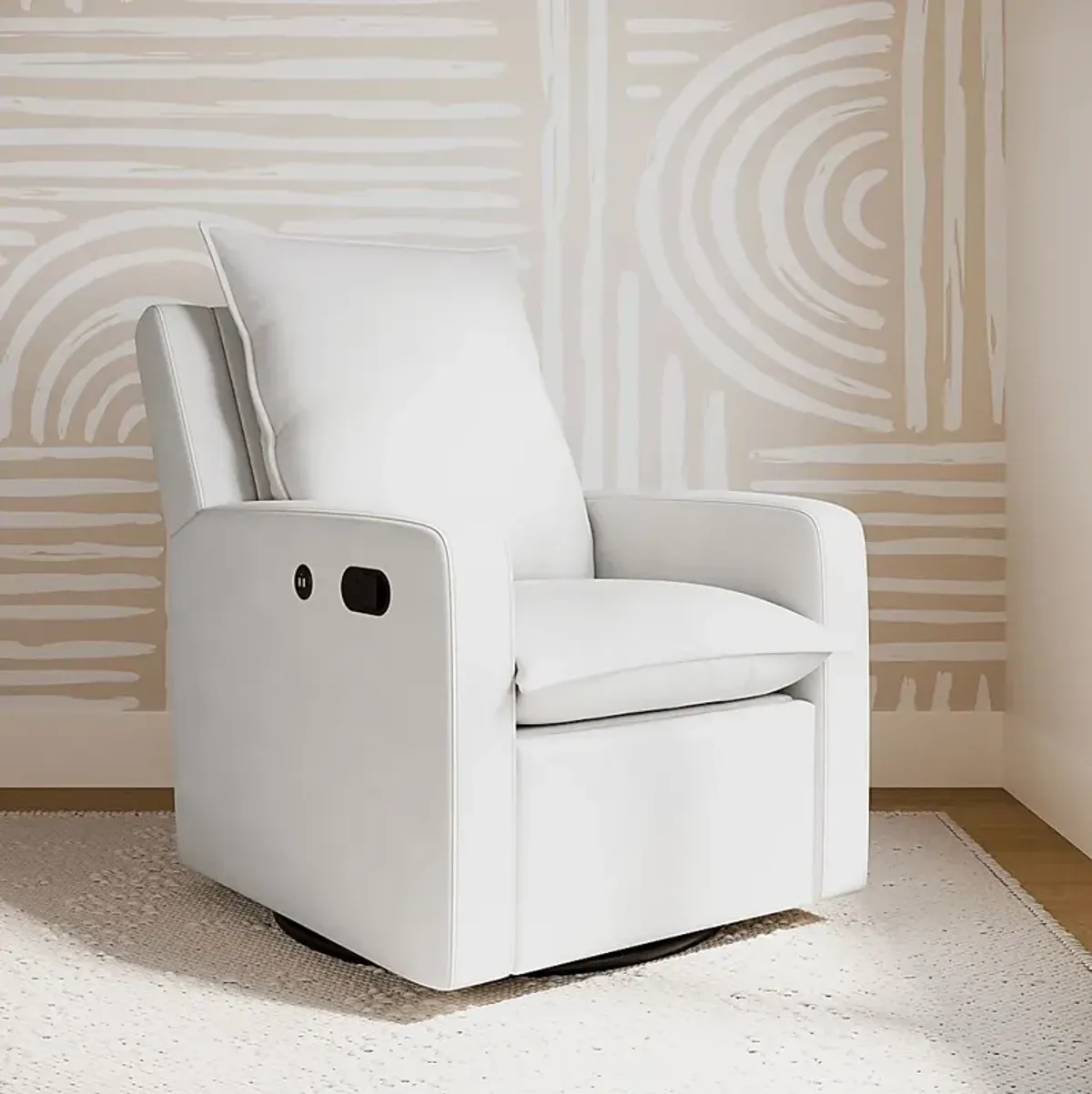 Nursery Kippar Ivory Swivel Glider Recliner