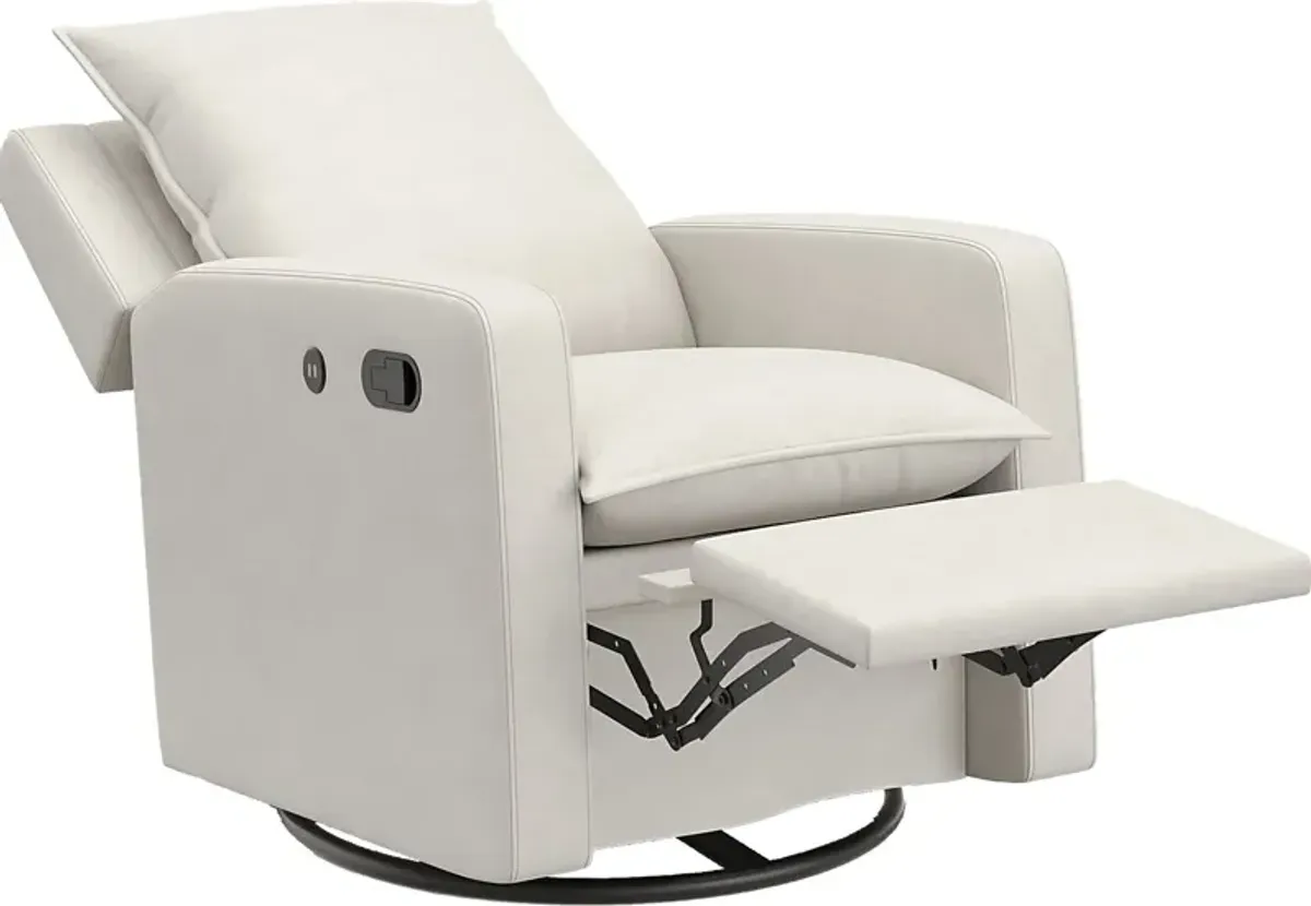 Nursery Kippar Ivory Swivel Glider Recliner