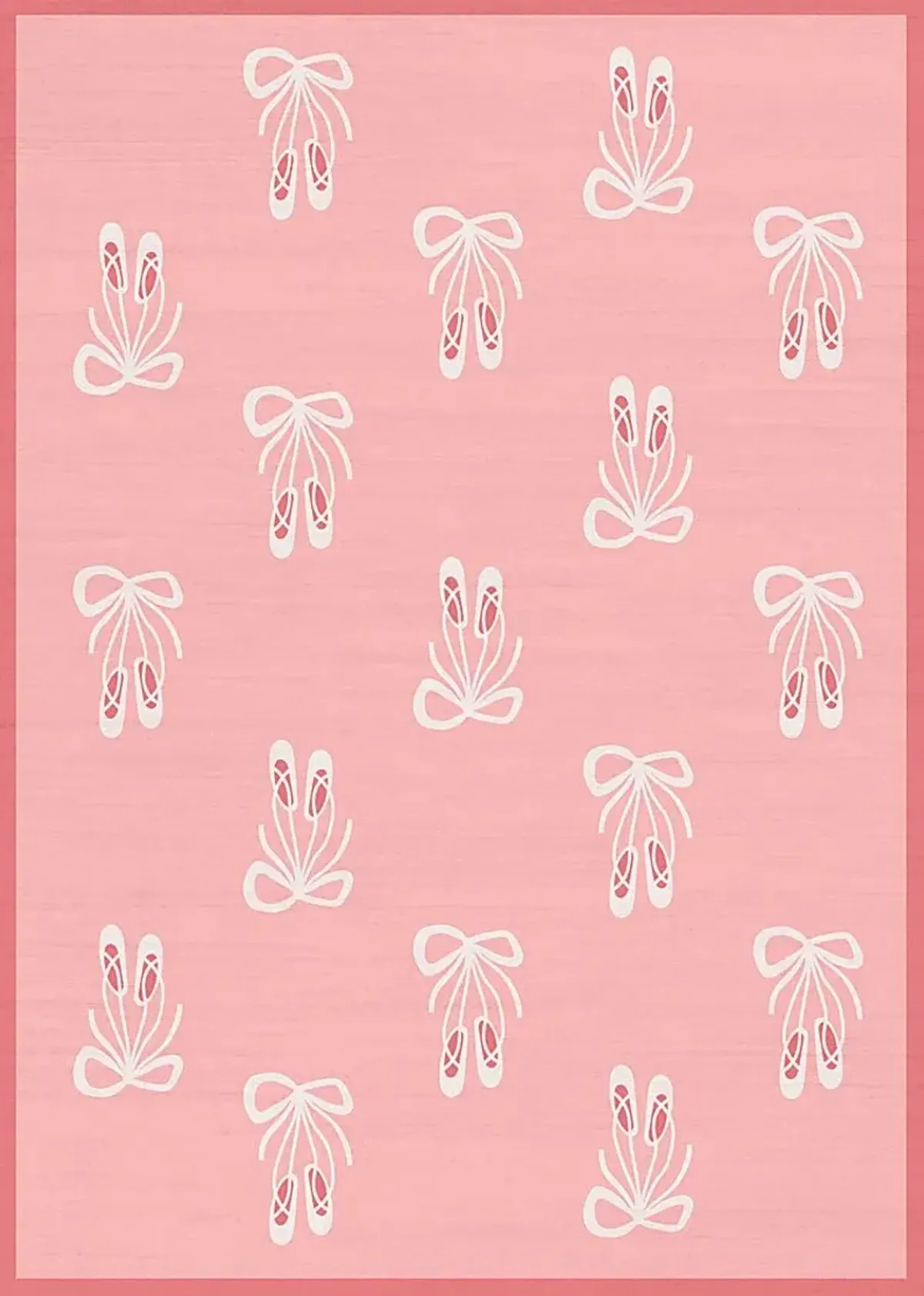 Kids Demure Bow Pink 3'5 x 5' Rug