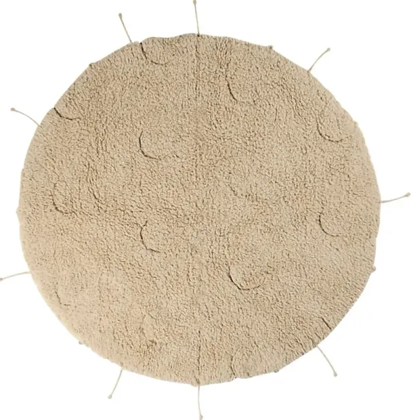 Kids Natural 3'3 Moon Rug