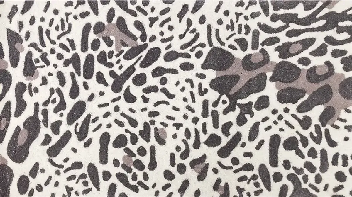 Kids Jungle Safari Gray 2'8 x 4'8 Rug