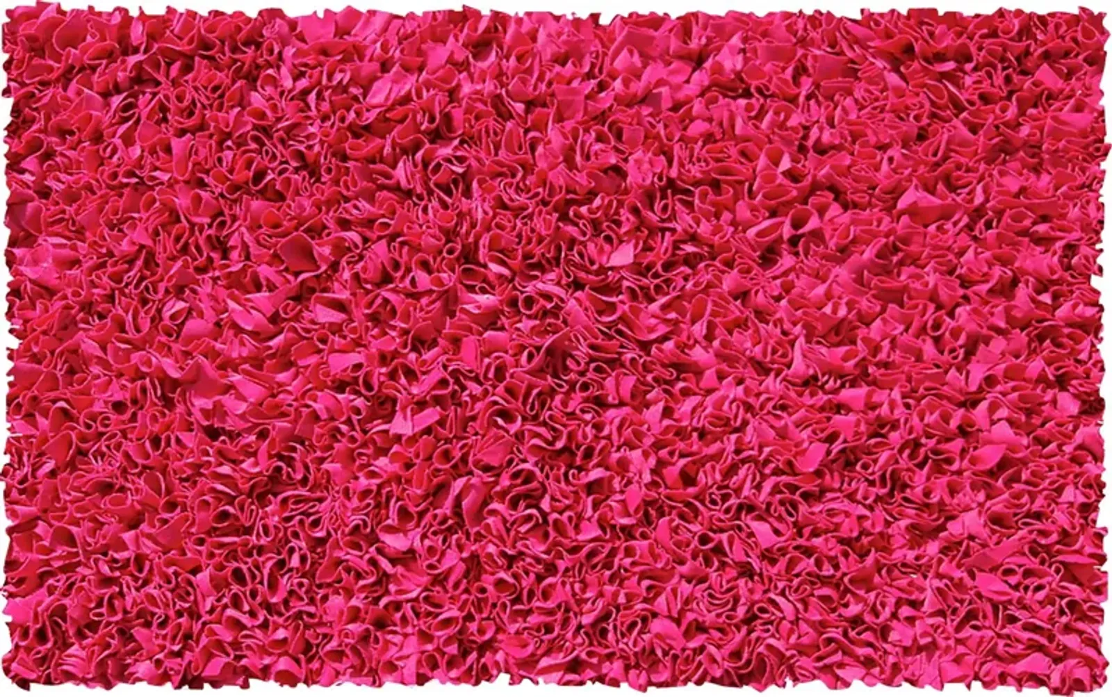 Kids Fuzzy Clouds Raspberry 2' x 3' Rug