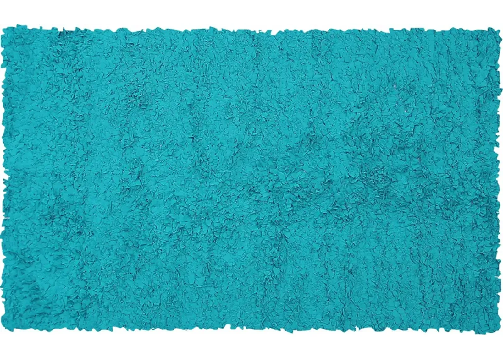 Kids Fuzzy Clouds Teal 2' x 3' Rug