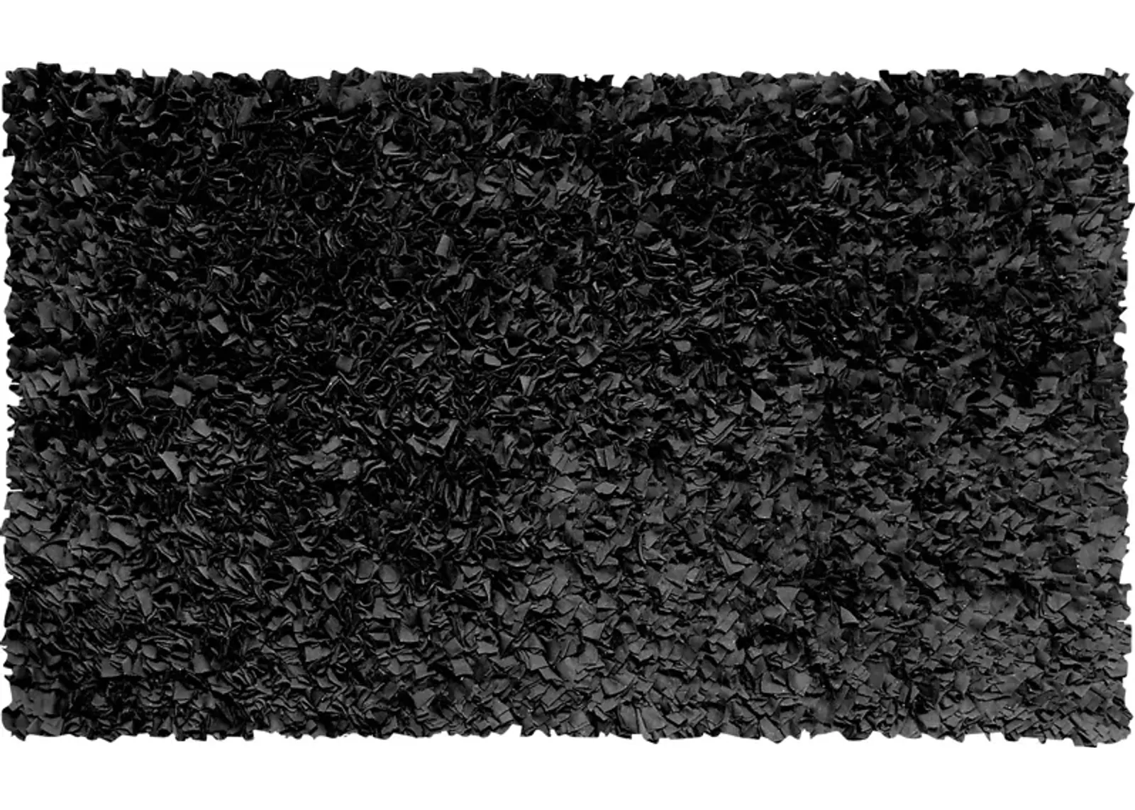 Kids Fuzzy Clouds Black 2' x 3' Rug