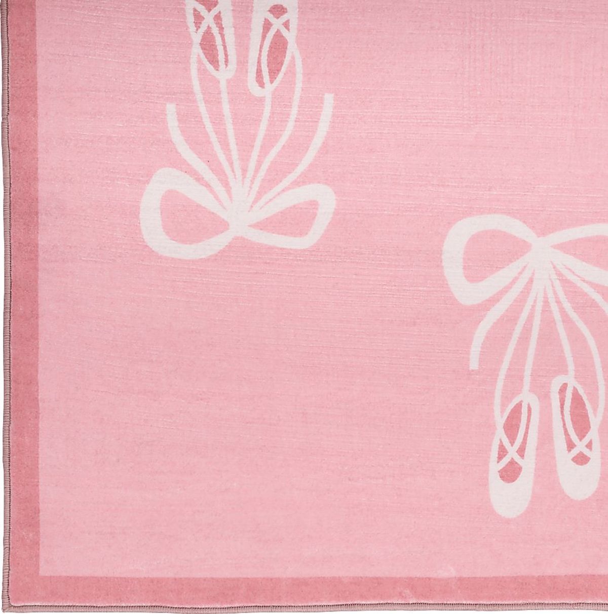 Kids Demure Bow Pink 4' x 6' Rug