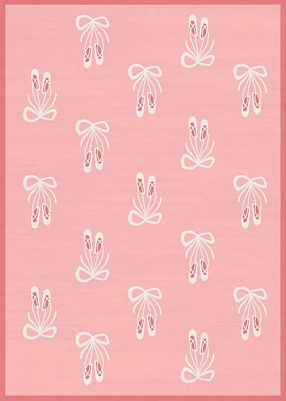 Kids Demure Bow Pink 4' x 6' Rug