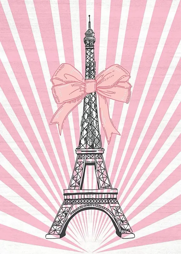 Kids Paris Fashionista Pink 4' x 6' Rug